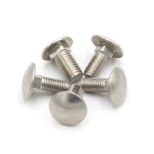 OEM plain M4 M5 M6 stainless steel square head carriage bolt
